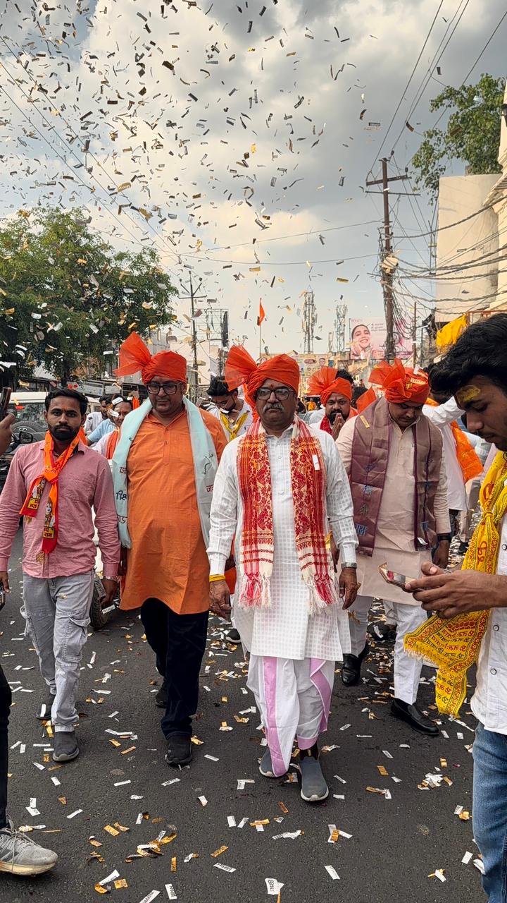 श्रीराम जन्मोत्सव पर विहिप व बजरंग दल की शहर मेंं शोभायात्रा