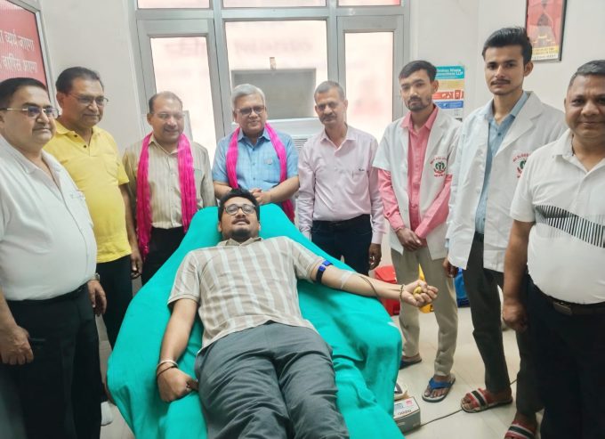 भारत विकास परिषद ने लगाया रक्तदान शिविर