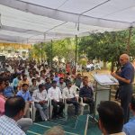 अभियंताओं एवं संविदा कर्मियों का विशाल जमावड़ा