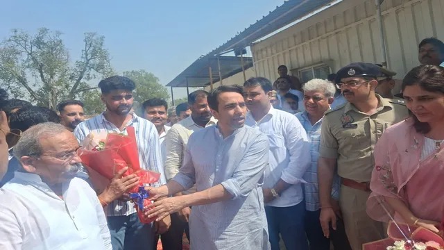 सलावा पहुंचे जयंत चौधरी शानदार स्वागत