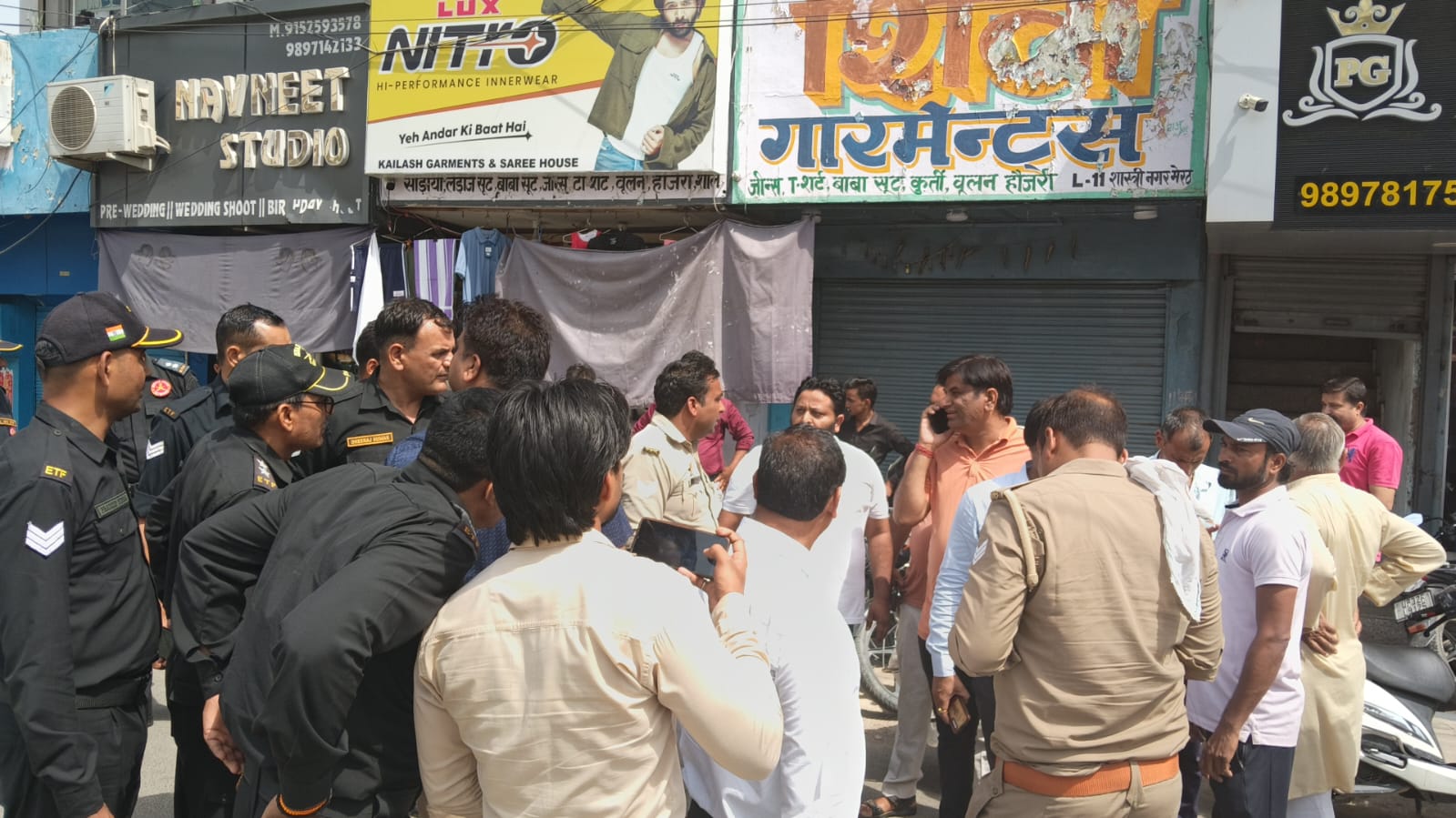 हंगामे के बाद वापस लौटी निगम की टीम