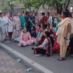 सैक्टर तीन व चार की महिलाओं का धरना जारी आरपार का एलान