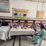 पर्यावरण एव स्वच्छता क्लब का नेत्र जांच शिविर