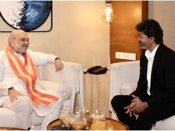 अमित शाह के सामने सीएम विजय के सुर नीचे