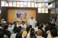 राष्ट्रीय अध्यक्ष के आगमन को लेकर भाजपा की बैठकें