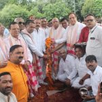 राम लीला के लिए किया भूमि पूजन