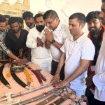 बजरंग दल ने विजयादशमी पर किया शस्त्र पूजन